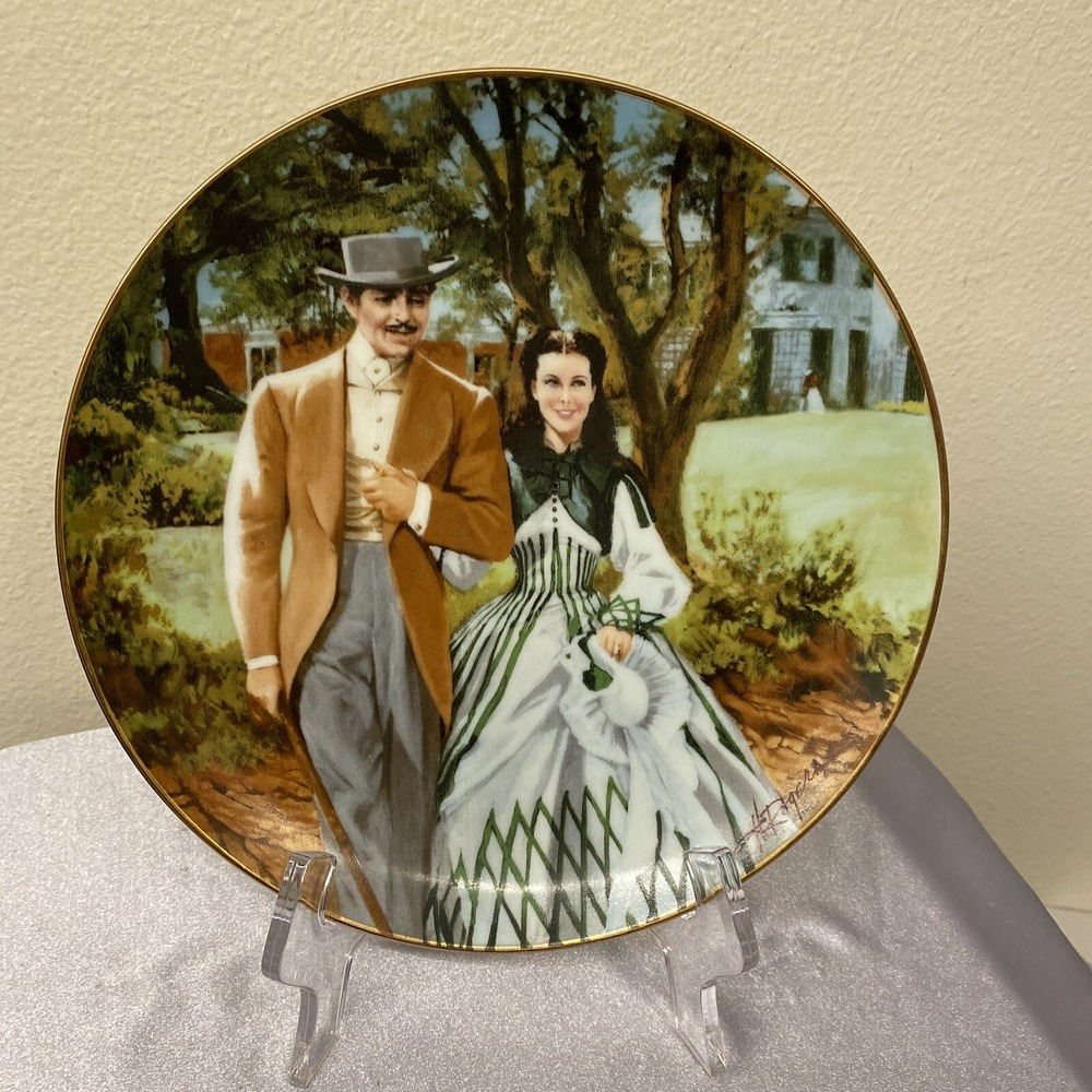 W L George"Gone With The Wind"Golden Anniversary Collector's Plate Home To Tara
